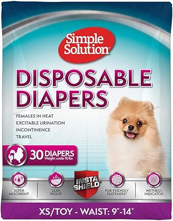 simple solution dog diapers xs