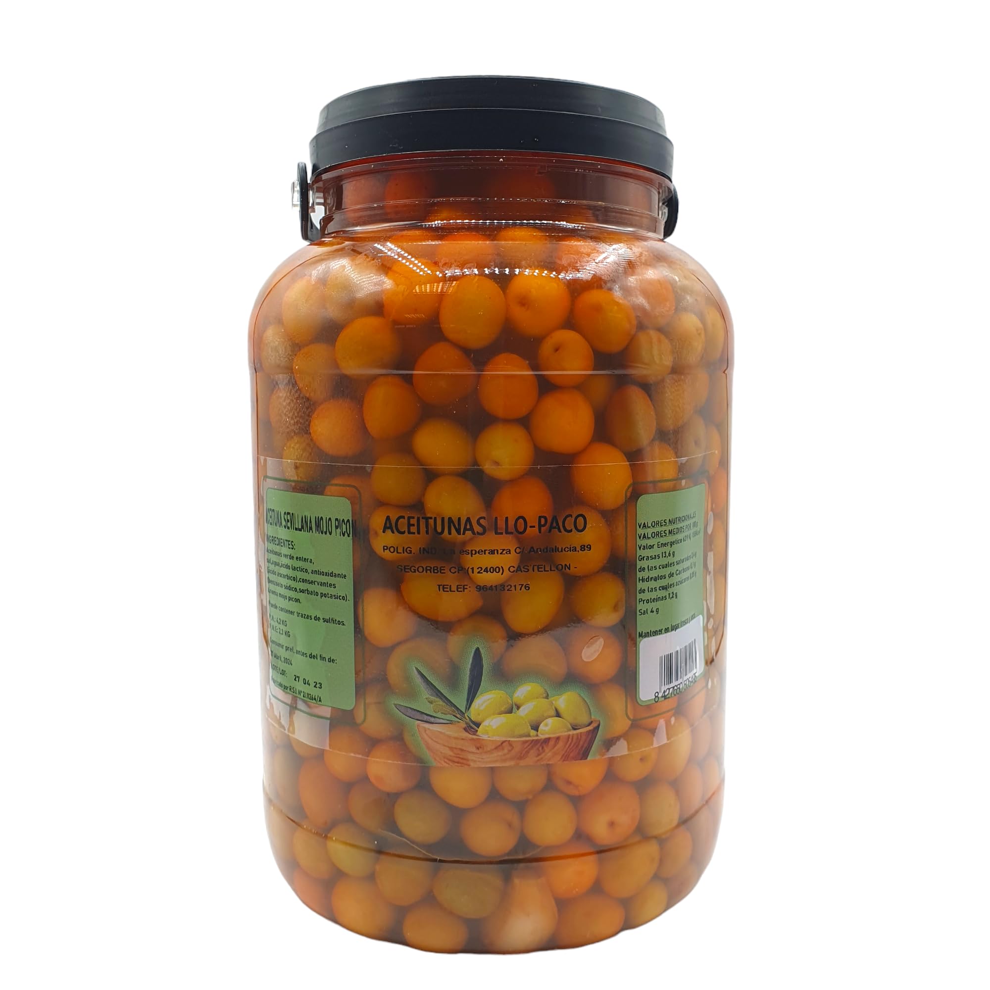 Banderillas Sabor Anchoa - El Cabildo - Pandereta 1,100 gr - Banderillas de Aceituna, Olivas, Cebolla, Pepinillos, Guindilla, Pimiento — view 6