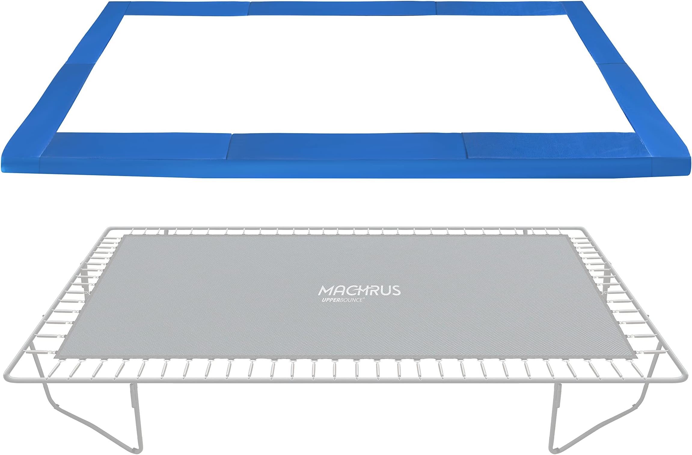 Machrus Upper Bounce Trampoline Safety Pad Spring Cover, Replacement Accessories and Parts, PVC Skirt, Waterproof, Crack-Resistant, 8x14 Ft