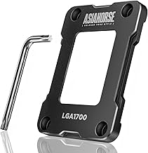 AsiaHorse LGA1700 Safety Frame Black LGA1700 CPU Bracket, Calibrated Anti-Bend Fixed Frame i1-LGA1700-BLACK
