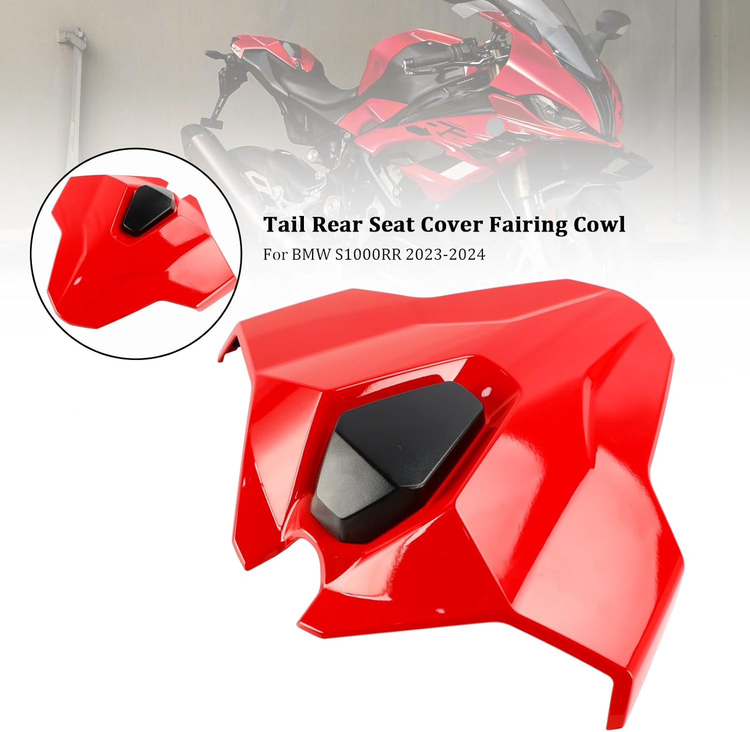 Areyourshop Tail Rear Seat Cover Fairing Cowl Rear Seat Cowl for BMW S1000RR 2023-2024