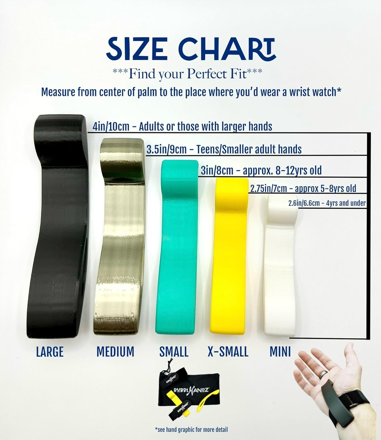 Piano Hand Posture Practice Tool (Set of 2), Training Device, Ideal for Beginner or Experienced Musician, Piano Player, Kids, Adults, Piano Teachers, Includes Straps and Bag (Midnight Black, Large)