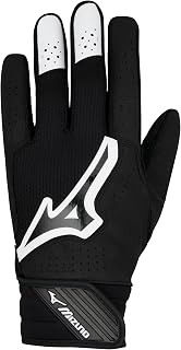 Mizuno Finch Softball Padded Batting Gloves | Pair | Adult and Youth | Nonslip Palm | Padded ShockPalm | FlexMesh Back | QuikAdjust Wrist Tab