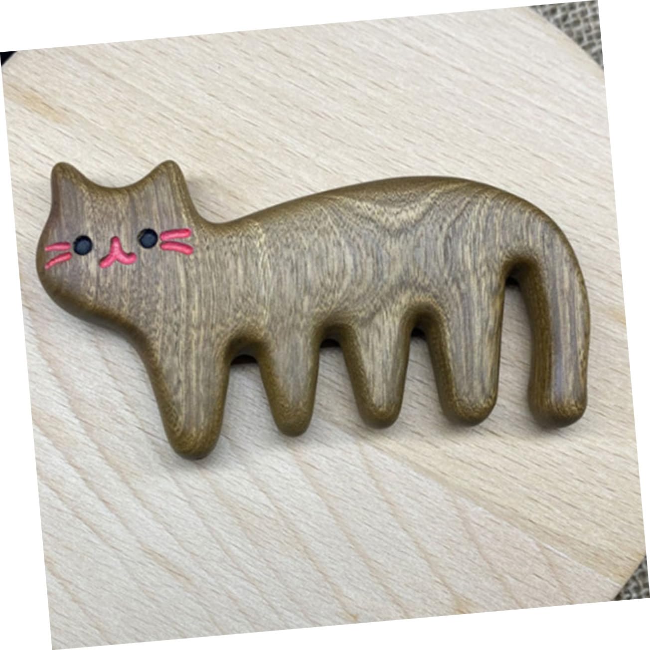 FRCOLOR 10pièces Peigne Pour Massage Du Peigne à Large Dents Anti- Avec Design De Chat Pour Démêlage Et Soin Cheveux