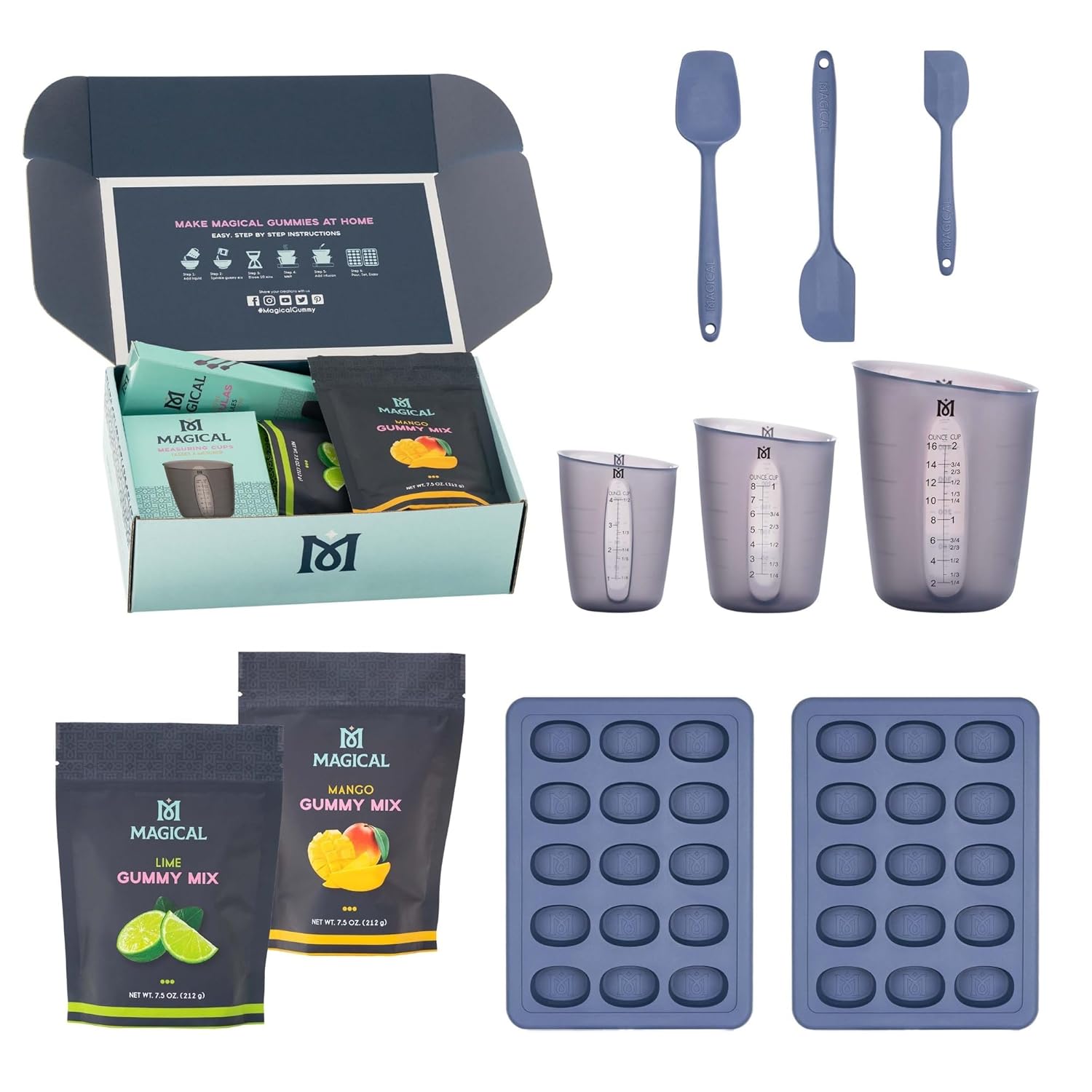 Magical Butter Gummy Mix & Mold Kit | No-Stick Candy Making Set