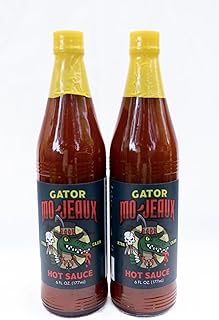 Xtra Cajun Gator Mo-Jeaux Authentic Hot Sauce | Louisiana Signature Heat & Flavor Blend | Cayenne Pepper Base | Gourmet Dining | Roasted, Grilled, Fried