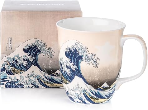 McIntosh Hokusai The Great Wave Fine Bone China Java Mug