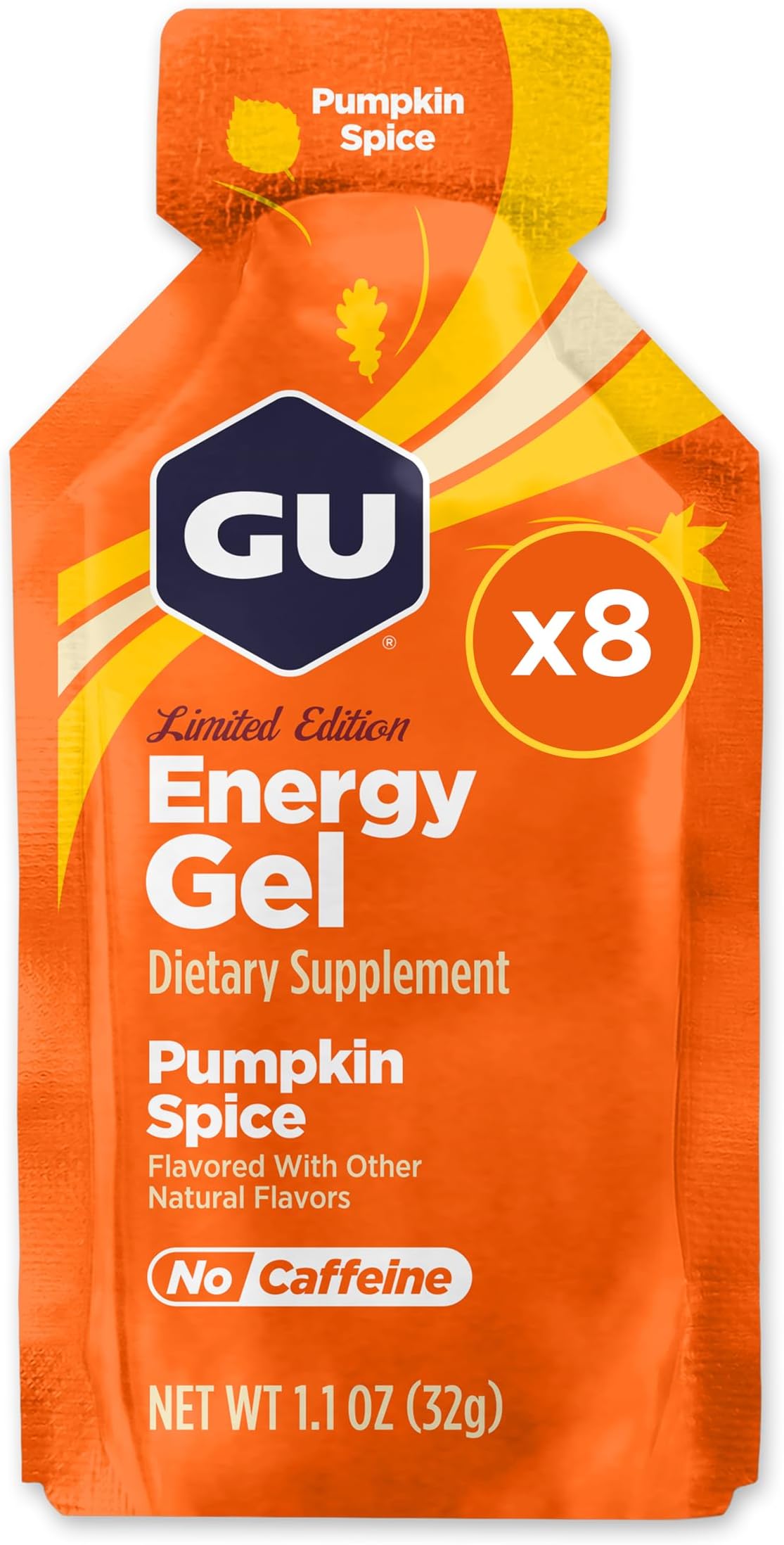 Pumpkin Spice Energy Gel (Seasonal Flavor) - Box of 8