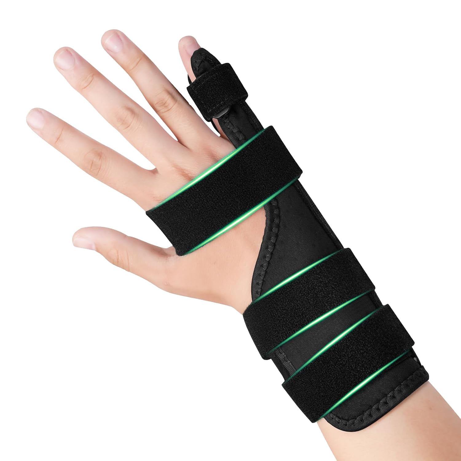 Pinky Finger Splint with Removable Straps | Metacarpal Hand Brace, For Trigger Finger, Tendonitis, Arthritis
