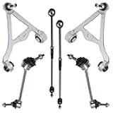 AUTOACER - 6 pc Rear Suspension Kit - Upper Control Arms, Rear Torque Tie Assembly & Rear Sway/Stabilizer Bar Links Left & Right For S-Type/XJ/XK/XF/F-TYPE/Super V8/ Vanden Plas