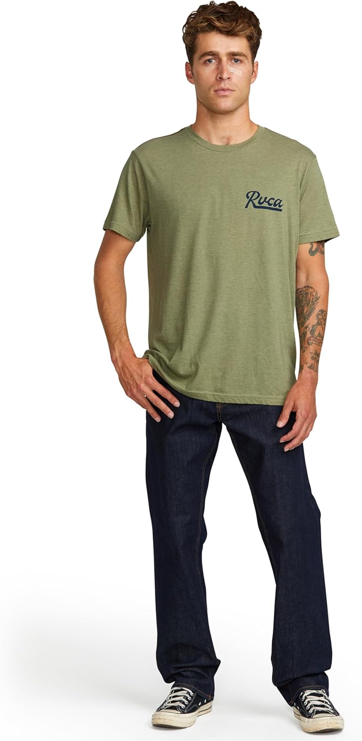 RVCA Men's Script Sealed Short Sleeve Tee