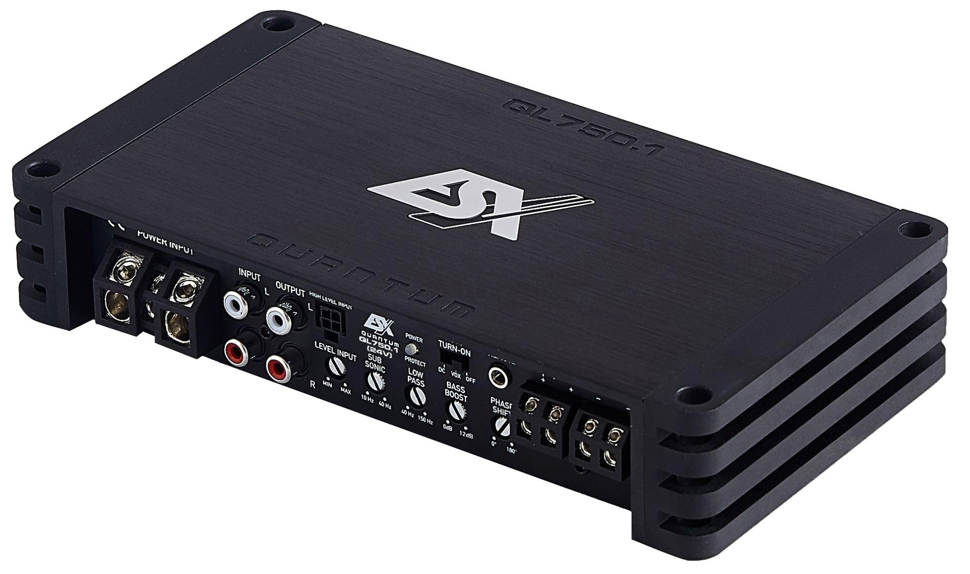ESX QL750.1-24V - 24V für LKW usw. | Monoblock 1-Kanal Verstärker Endstufe | 24 Volt Class D - Digital