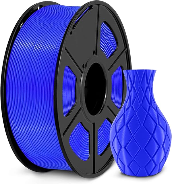 PETG 3D Printer Filament 1.75mm 1 kg Spool, SUNLU PETG Filament Blue 1.75 +/- 0.02 mm for 3D Printing
