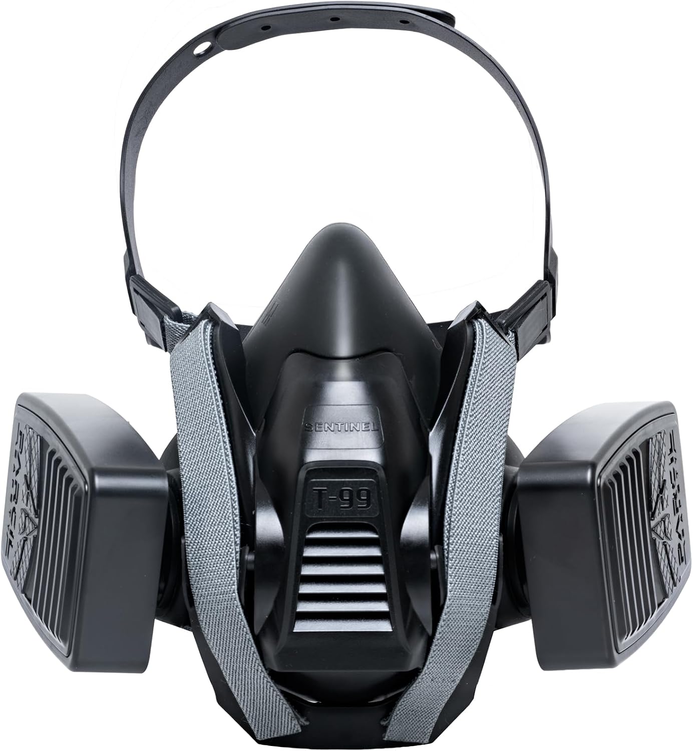 Parcil Distribution Half-Face Tactical Respirator Mask, T-99 Sentinel | Includes T-P-3 Low-Profile Cartridges