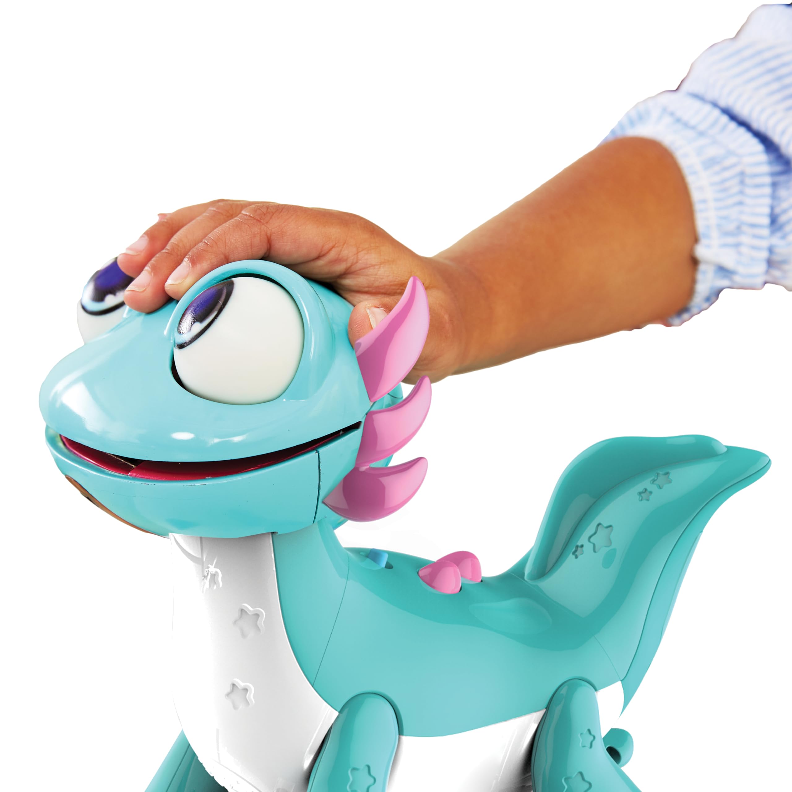 VTech - Glotón mi ajolote malote, Mascota interactiva, Juguete Educativo con Luces LED, Respuesta táctil, Actividades didácticas, Regalo niños +2 años, Versión ESP
