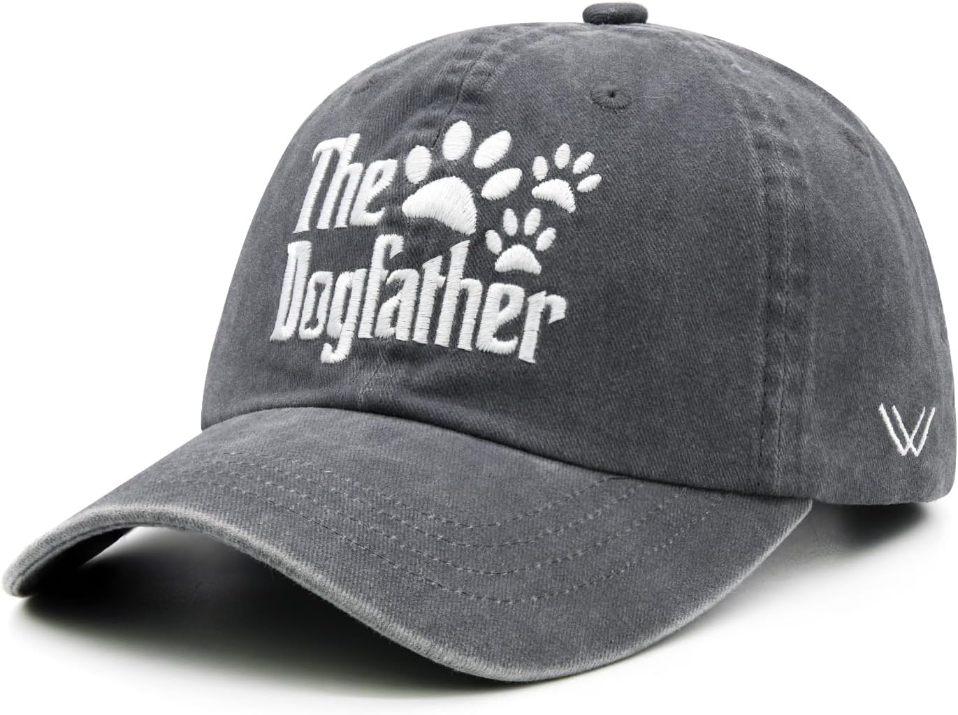 Waldeal Dog Father Hat, Gifts for Dog Dad, Pet Lover, Adjustable Cotton Distressed Baseball Cap - Image 2