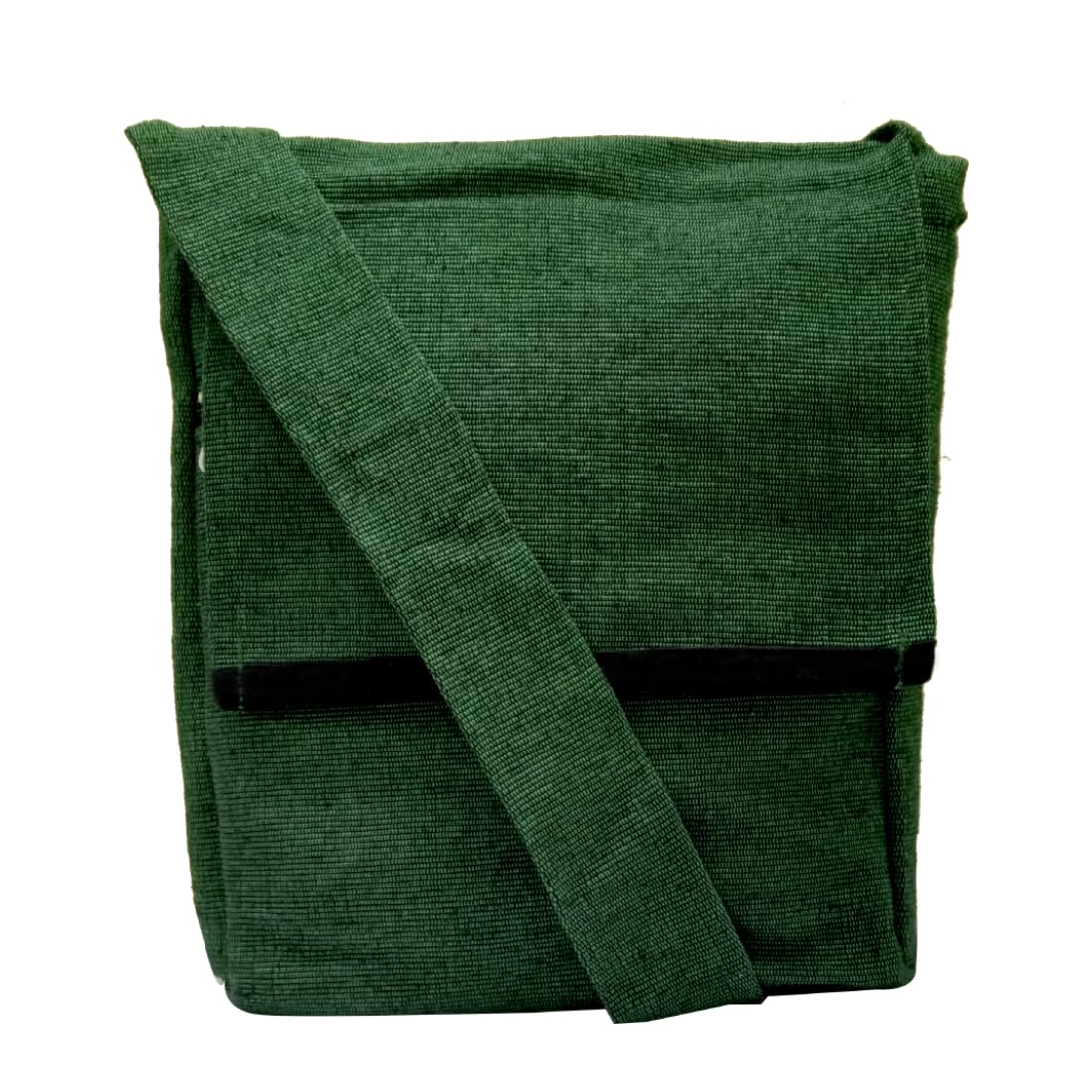 Unisex Jhola Shoulder Bag (Green, Size12 Inches)-picture-10