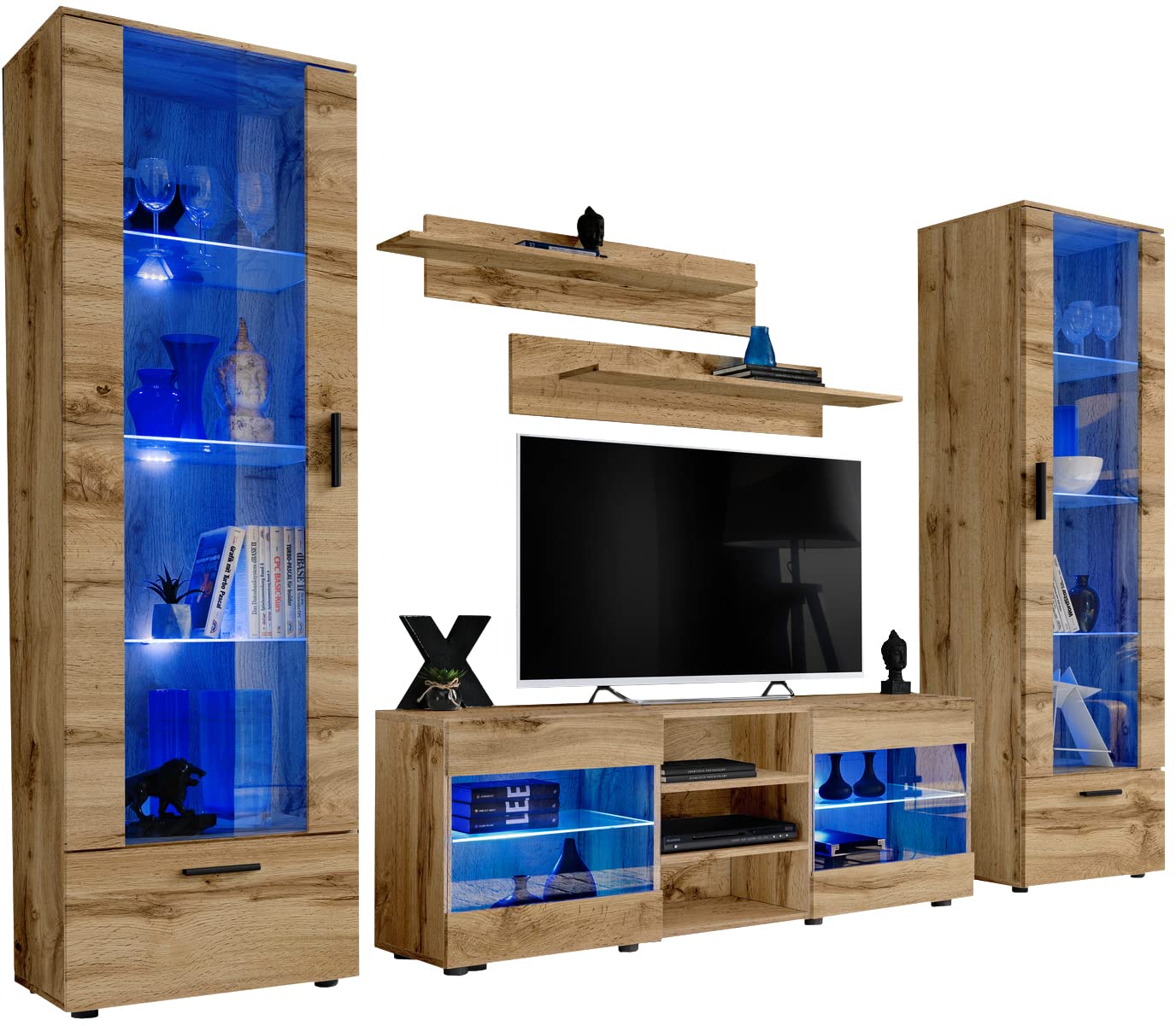 Buy Extreme Furniture Pillar TV Set, Carcass in Wotan Matt/Front in