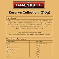 Vista 2 de Campbells Shortbread Reserve Collection Cartón de 7.4 onzas (7.41 oz) – Galletas escocesas de mantequilla de Escocia, chispas de chocolate