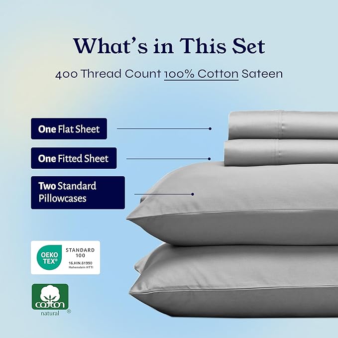 California Design Den Softest 100% Cotton Sheets, Double Size Sheet Sets