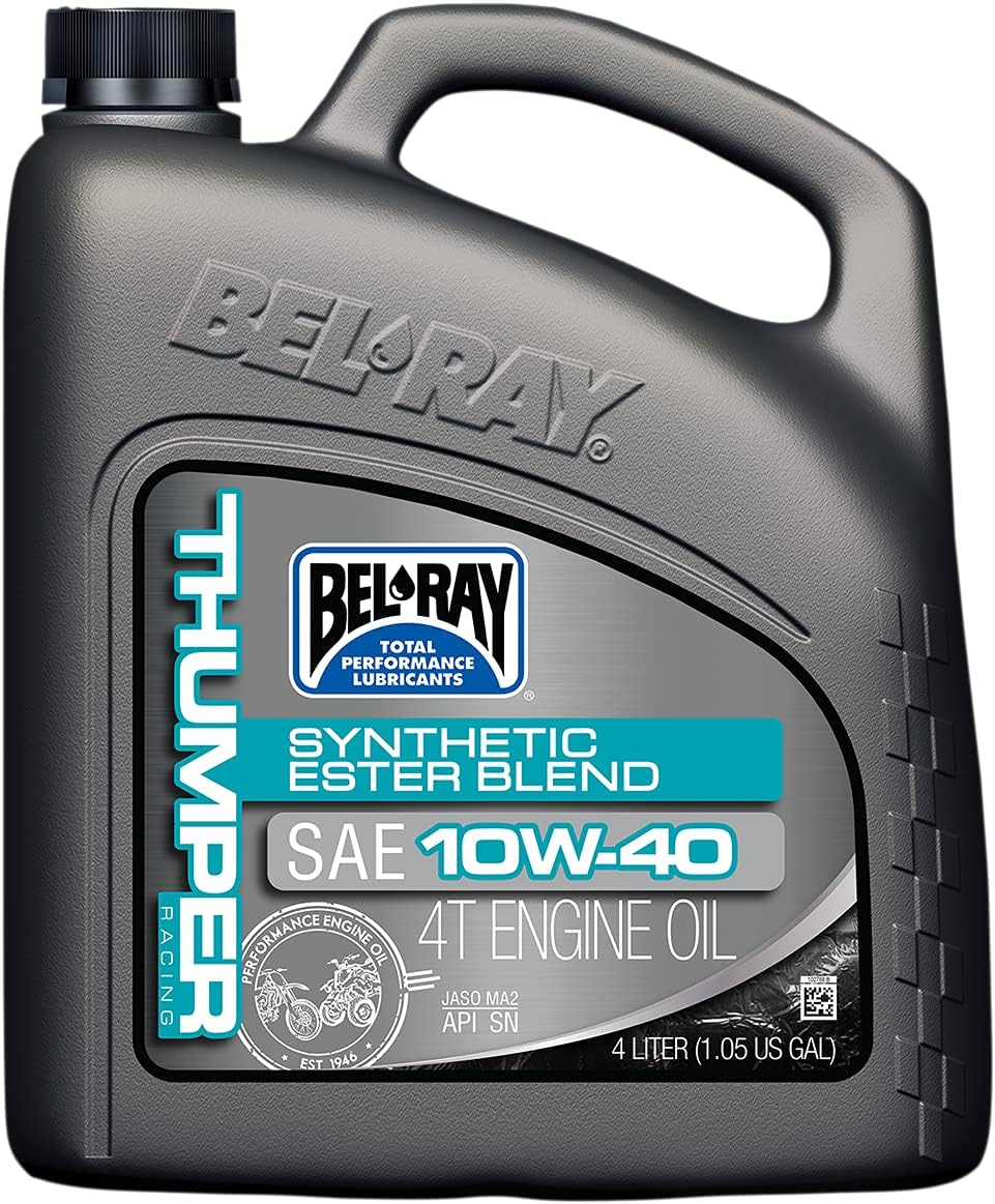 Bel-Ray 99520-B4LW Thumper Synthetic Ester Blend 4T Engine Oil 10W-40 4-Liter (99520-B4LW)