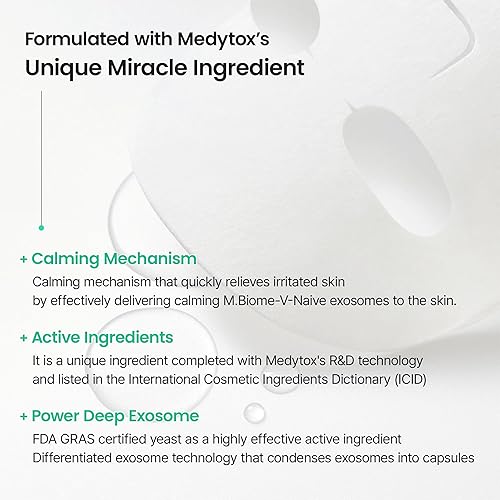 Miniatura 3 de Mascarilla facial calmante profunda, suero calmante para piel sensible, cuidado de la piel hidratante (paquete de 5)