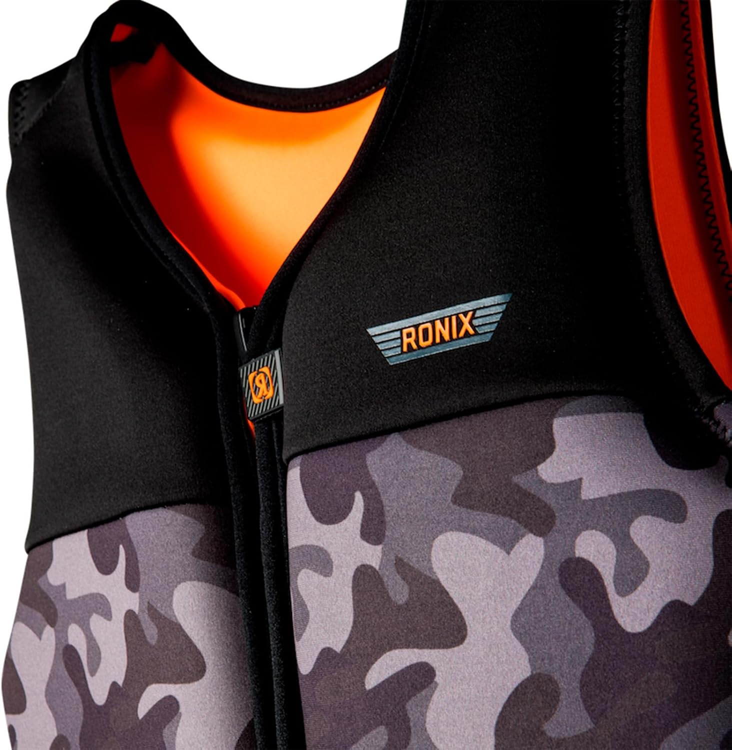 RONIX Boy's Neptune Junior CGA Vest | Durable Lightweight Adjustable PFD Swimming Life Jacket with Cylindrical Fit & Back Supportive Foam for Wakeboarding & Wakesurfing