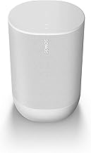Sonos Move (weiß). Mit diesem leistungsstarken, robusten und vielseitigen Smart Speaker erlebst du überall beeindruckenden Sound.