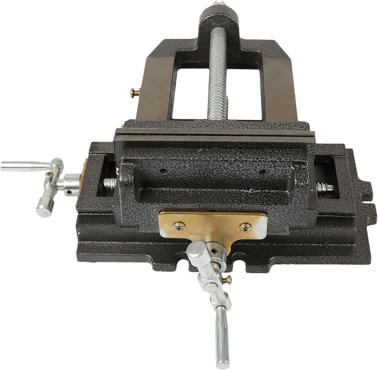 6in Drill Press X-Y Clamp Machine Vise 2 Way Heavy Duty Cross Slide Vise Clamp Machine black for Metal Milling