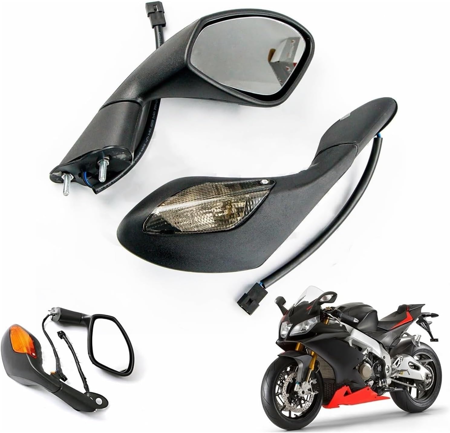 セレクト ER♡様 ハンドルバーサイドミラー 用 アプリリア RSV4 RSV1000 2004-2016