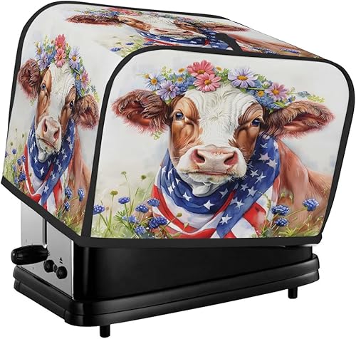 Miniatura 43 de Cubierta moderna para tostadora de uvas de vino tinto, protección de 2 rebanadas contra el polvo y las huellas dactilares, fundas para pan, fundas