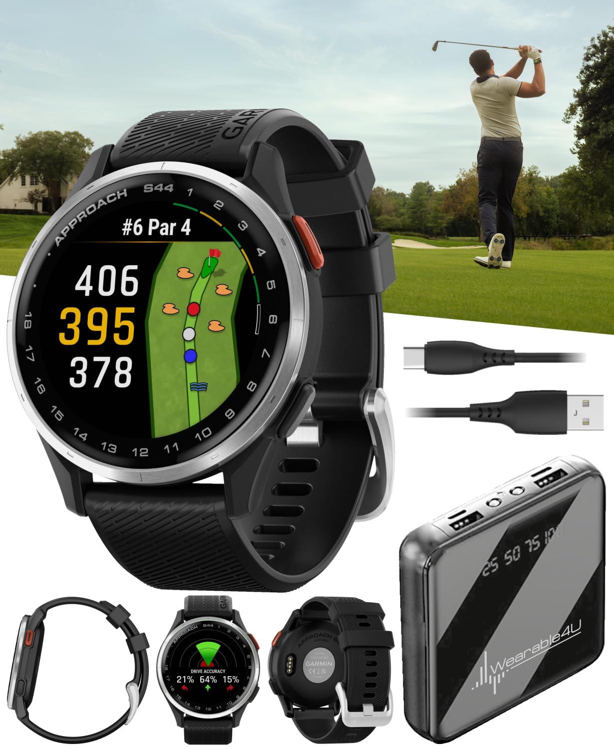 GARMIN Approach S44 GPSウォッチ Buy Garmin Approach S44 GPS Golf Smart Watch | Golf Discount