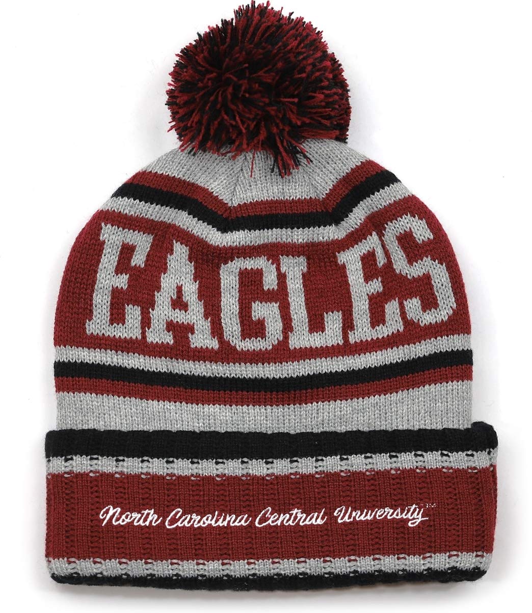 Big Boy North Carolina Central Eagles S251 Beanie with Ball [Maroon] - ID#7920
