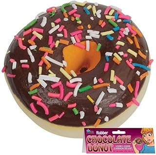 Unbranded Fake Rubber Chocolate Covered Donut with Sprinkle Looks Real Prank Gag Gift Joke Funny