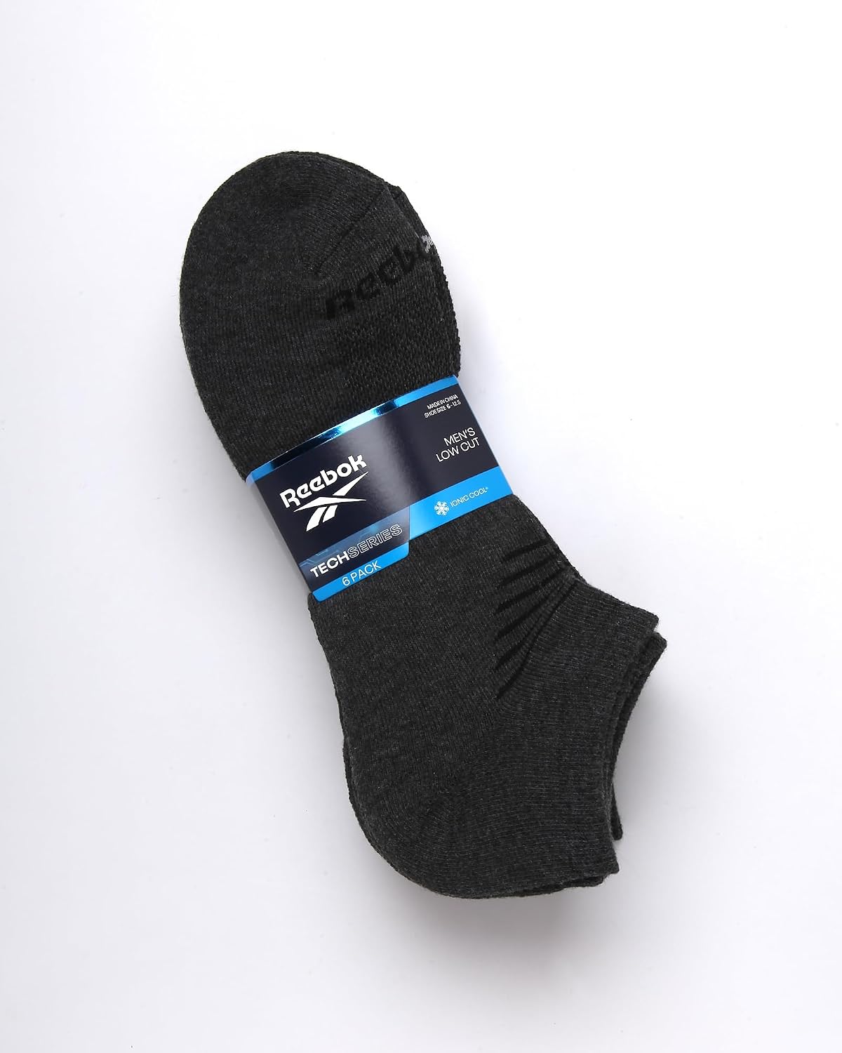 Reebok Mens Low Cut Socks Moisture Wicking Cushioned Athletic Socks, 6 Pack image 2