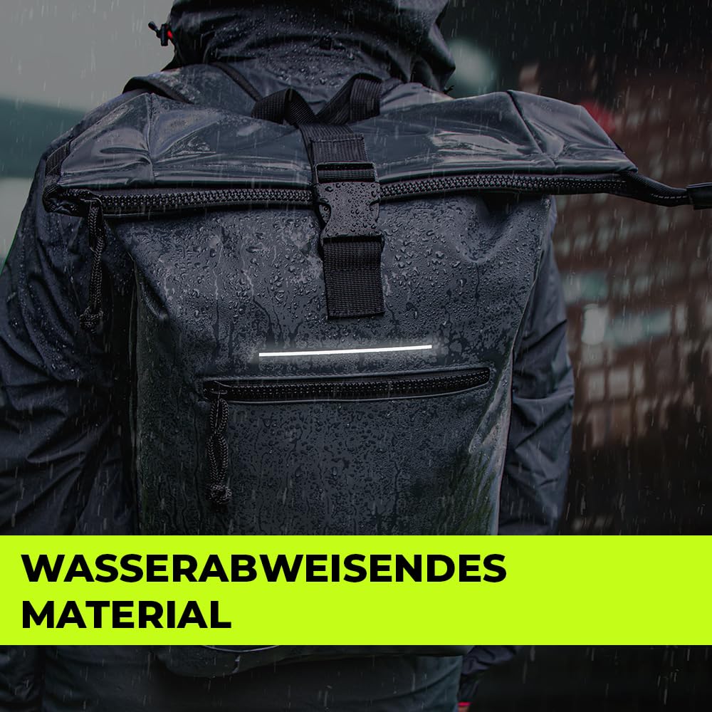 LANGENBERG Trenton Rolltop Rucksack - Wasserdichter Rucksack mit bequemen Schultergurten - Laptop Rucksack Herren und Damen - Wasserfester Rucksack groß mit 30 Liter Volumen