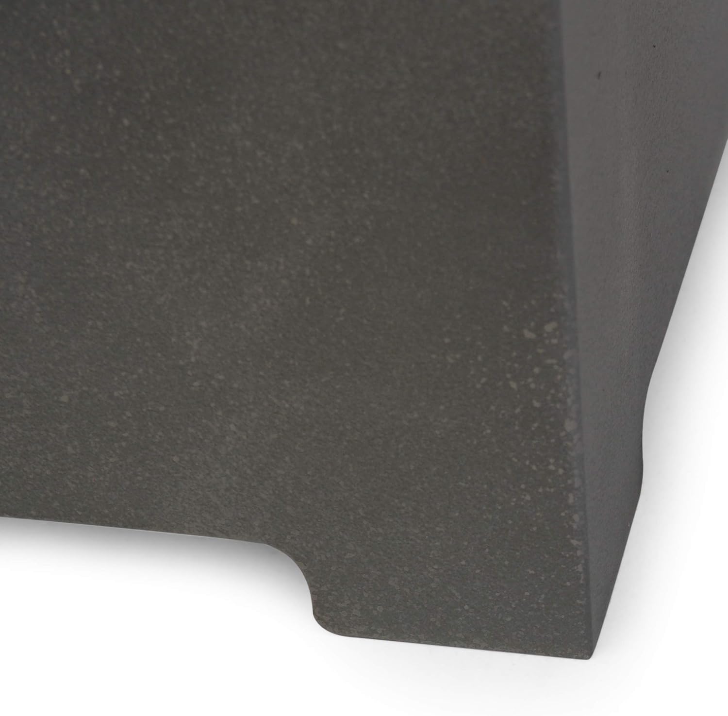 GDFStudio Outdoor Round Fire Pit with Tank Holder, Concrete