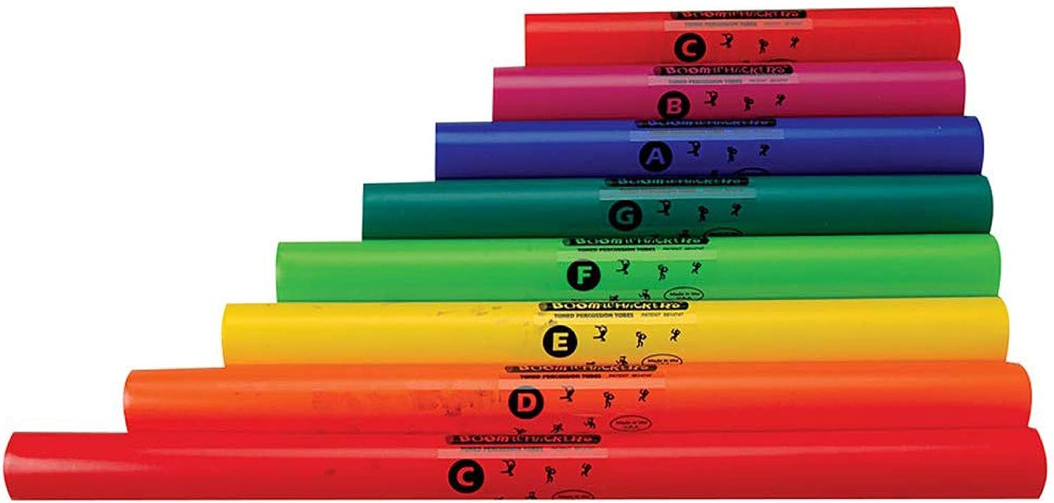 Constructive Playthings Boomwhackers Tubes, Music Making for Kids, Classroom Toys, Ages 3 Years and Up