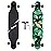 Junli 41 Inch Freeride Skateboard Longboard - Complete Skateboard Cruiser for Cruising, Carving, Free-Style and Downhill Forest Green