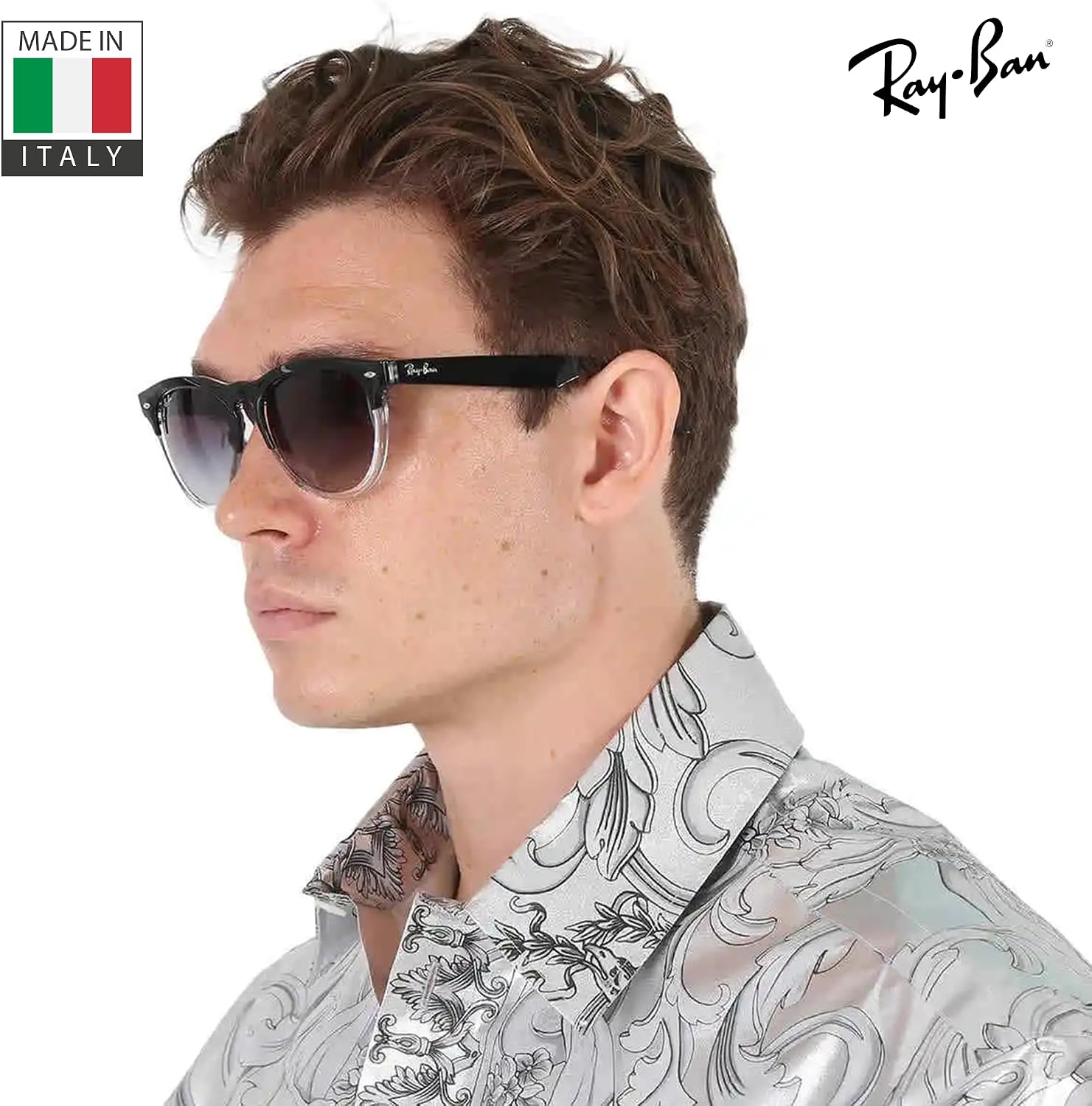 Ray-Ban RB4471 IRIS Phantos Shaped Sunglasses for Men & Women with Official RAYBAN Eyewear Kit