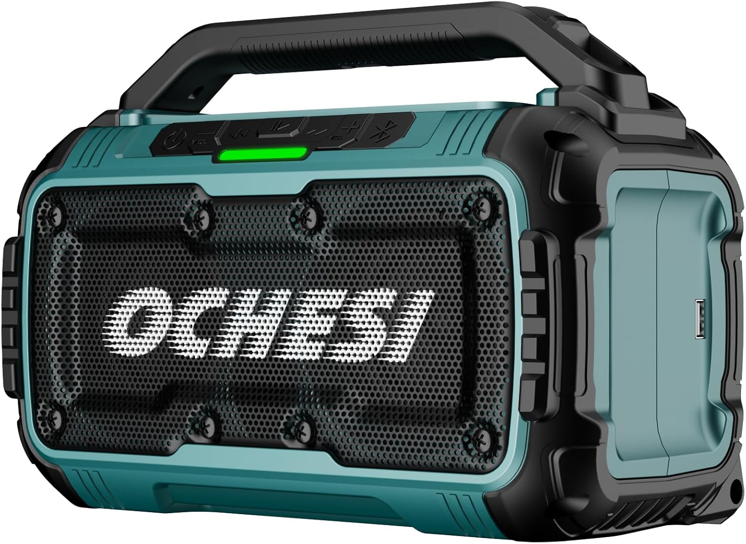 Cordless Bluetooth Speaker for Milwaukee 18V Batteries, 80W Portable Jobsite Stereo Speaker with Dual Speakers and USB Port, Suitable for Camping, Home, Jobsite and Parties(No Battery/Charger)