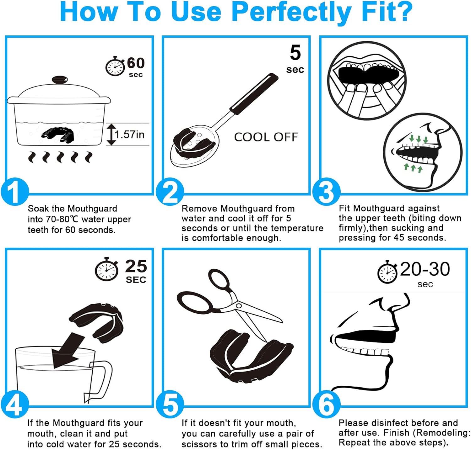 2 Pack Keystand Sports Mouthguard -Adults and Junior Mouth Guard with Case for Boxing, Basketball, Lacrosse, Football, MMA, Martial Arts, Hockey and All Contact Sports : Sports & Outdoors