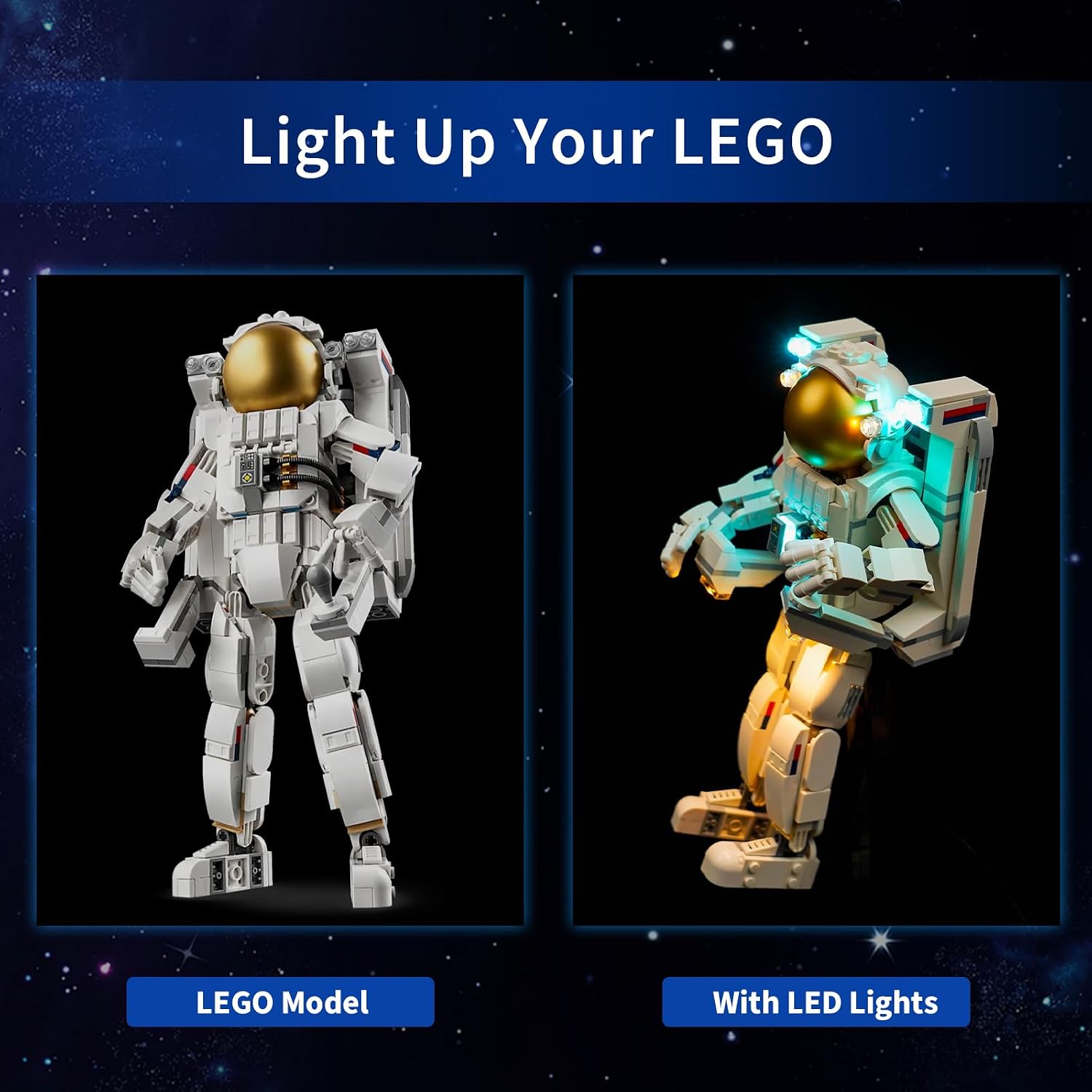 LED Light Kit Compatible with 31152 Space Astronaut, Light Kit ONLY, The Model is NOT Included