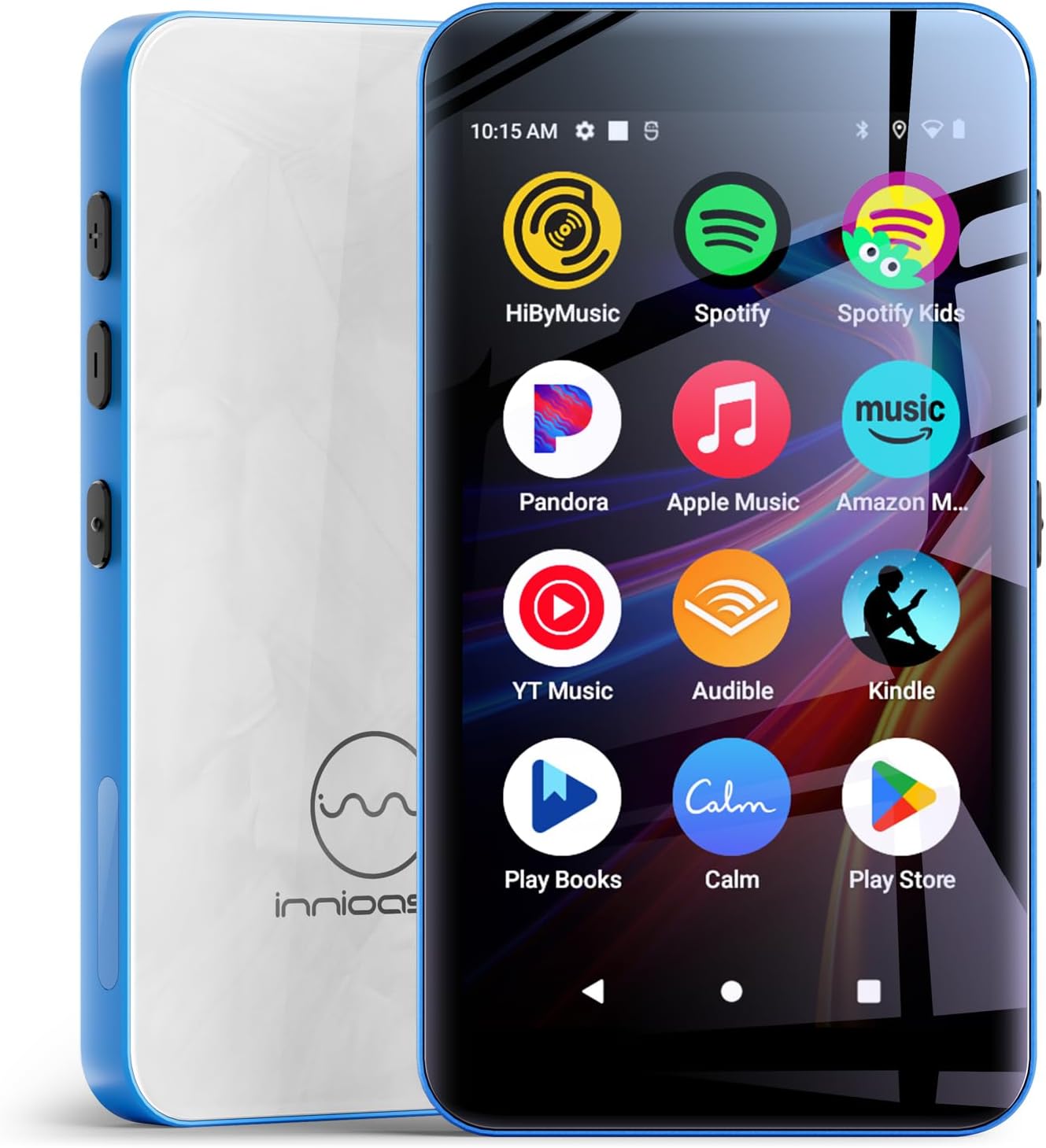 160GB innioasis G5 MP3 Player with Bluetooth and WiFi, MP3 Player with Spotify, Spotify Kids, Pandora, Play Store, Parental Manager App, Calm, 4" HD Full Touch Screen MP4 Music Player for Kids (Blue)