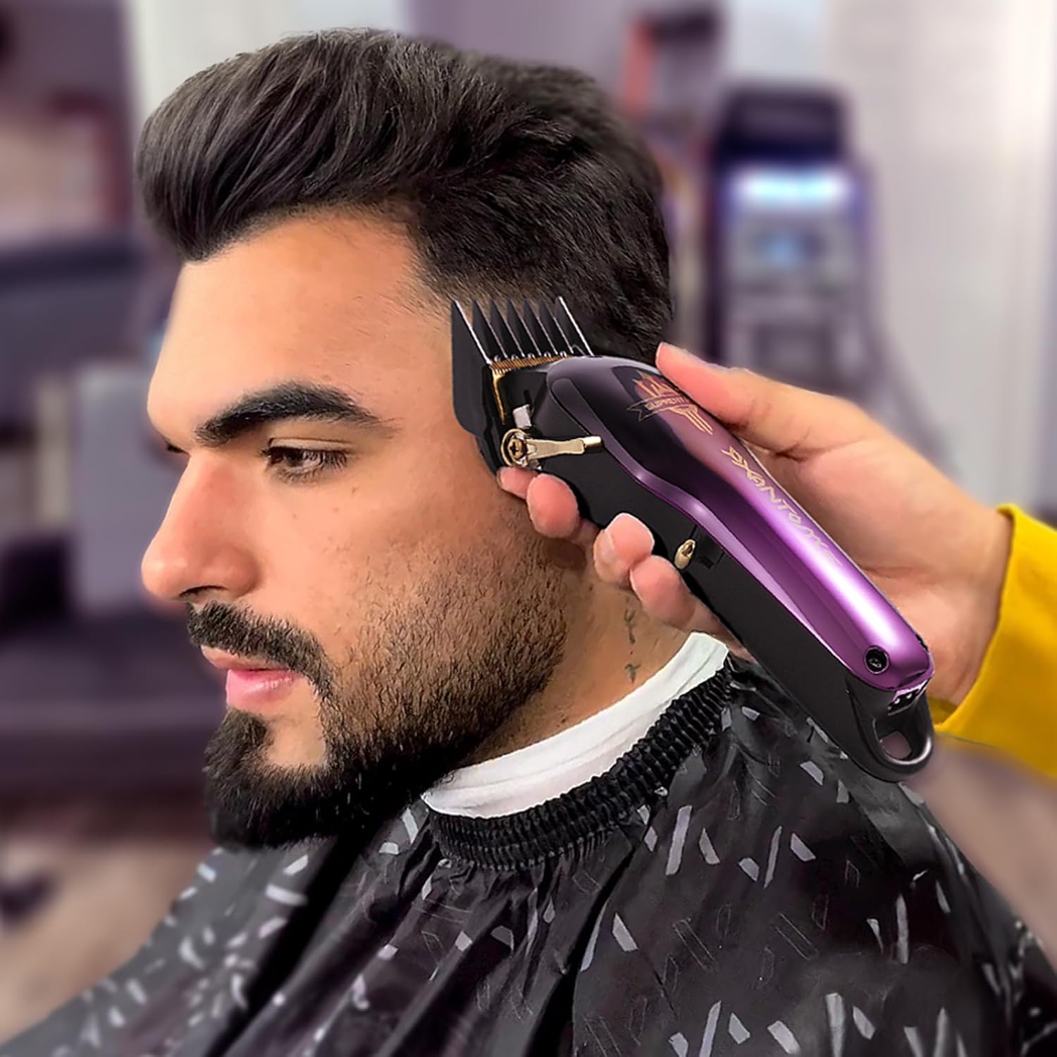SUPRENT PRO Hair Clipper in use for haircutting