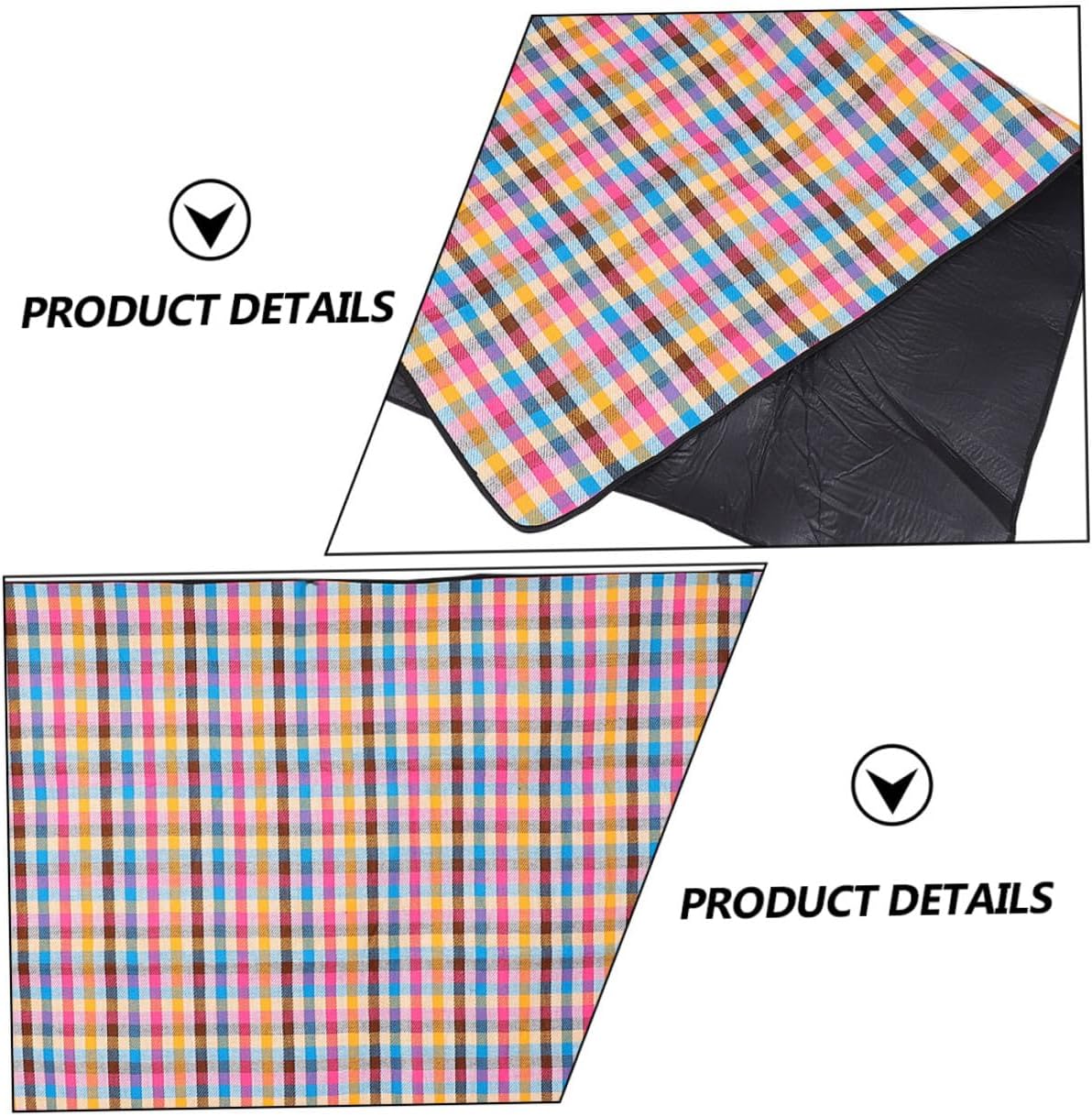 FAVOMOTO Leather Strap Picnic Mat Outdoor Camping Pad Waterproof Thickened 150x200cm Moisture-Resistant Ground Mat for Travel Beach Lawn