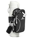 Bottle Pouch Gym Water with Phone Holder & Wallet, Water Bottle Caddy Versatile Sleeve Bag for Running Sports & Daily Use