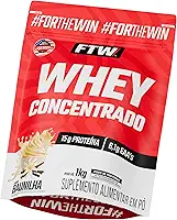 FTW Whey Concentrado com Proteína Concentrada WPC, Suplemento Alimentar em Pó com 15g de Proteína por Porção, Rico em Aminoácidos Essenciais, Sem Glúten – Refil 1KG (Baunilha)