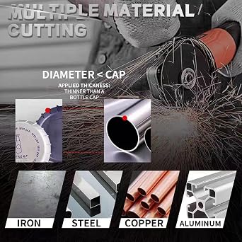 3-Inch Cutting Wheel & 1/4-Inch Mandrel Kit for Die Grinder, Metal Cutting Discs with Rotary Tool Drill Attachment, Die Grinder Accessories for Metalworking (Black,5Pcs)