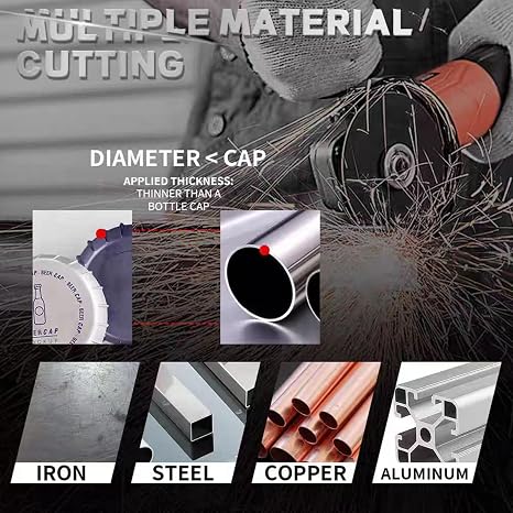 3-Inch Cutting Wheel & 1/4-Inch Mandrel Kit for Die Grinder, Metal Cutting Discs with Rotary Tool Drill Attachment, Die Grinder Accessories for Metalworking (Black,5Pcs)